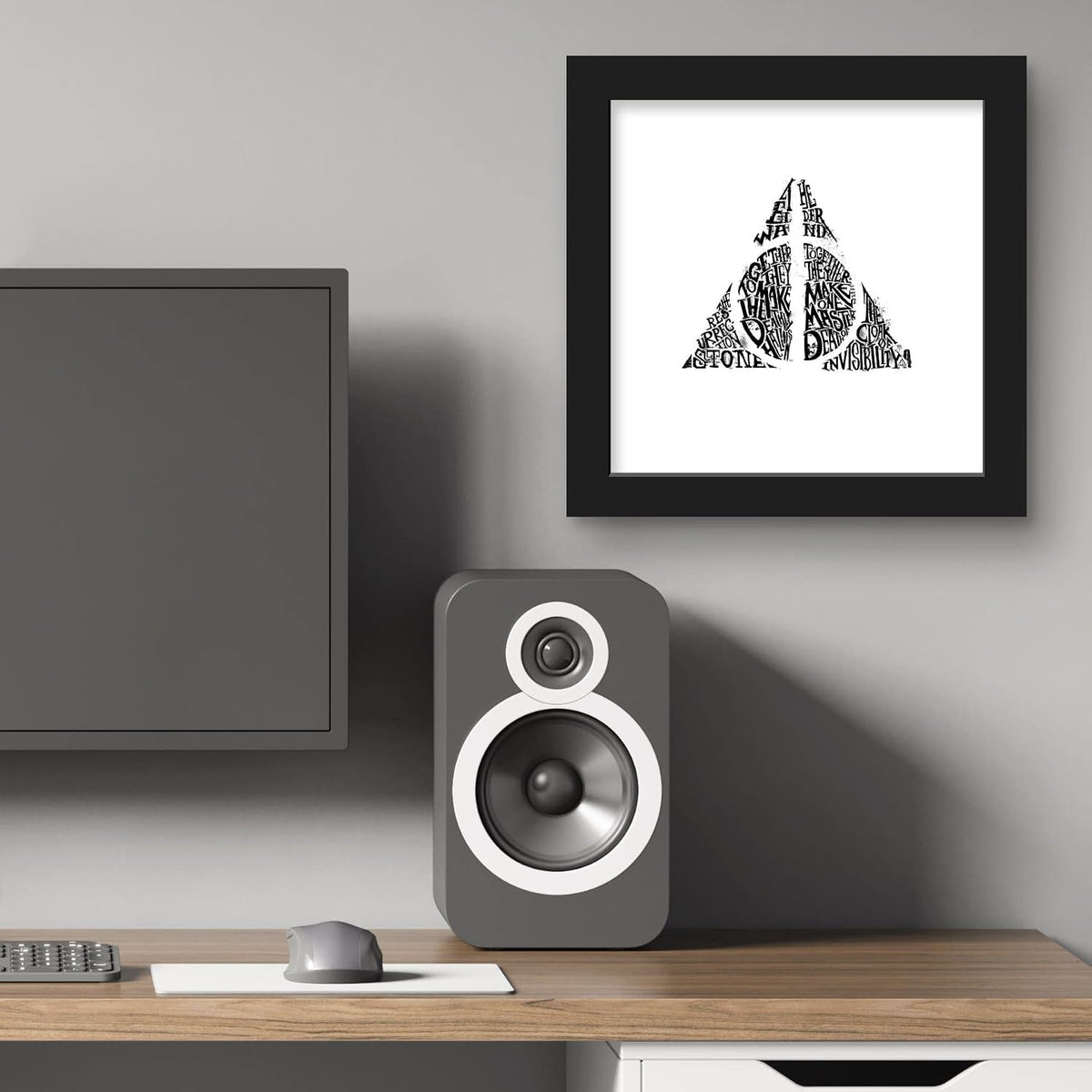 Deathly Hallows – Word Art Poster