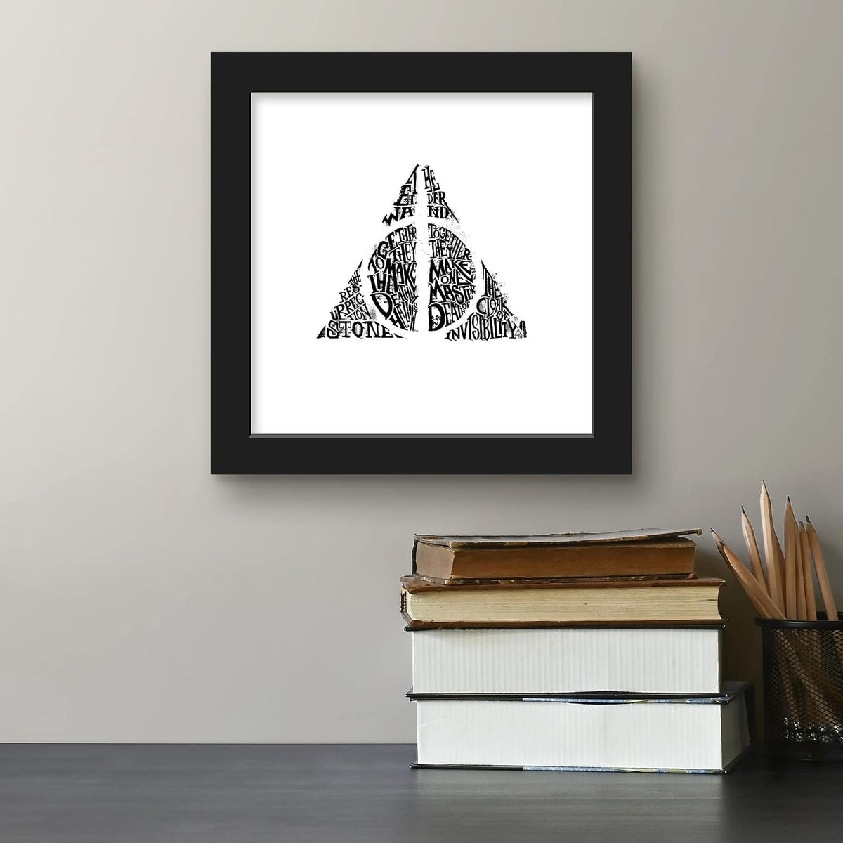 Deathly Hallows – Word Art Poster