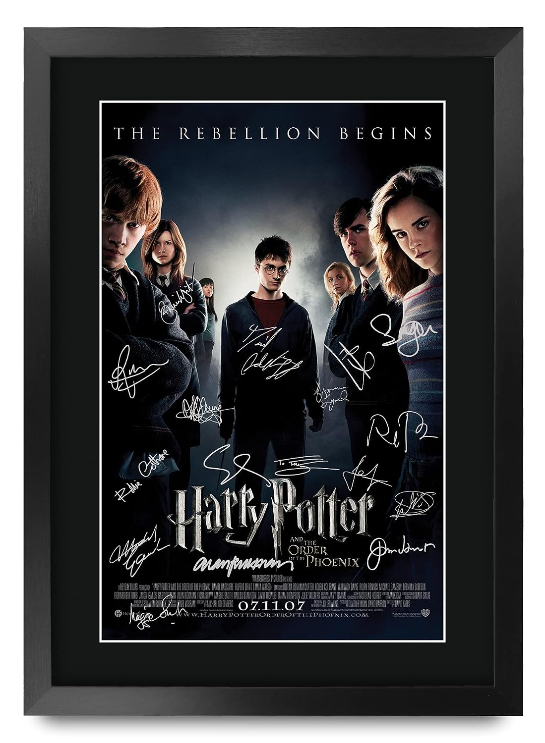 Order of the Phoenix Cast Autograph Poster