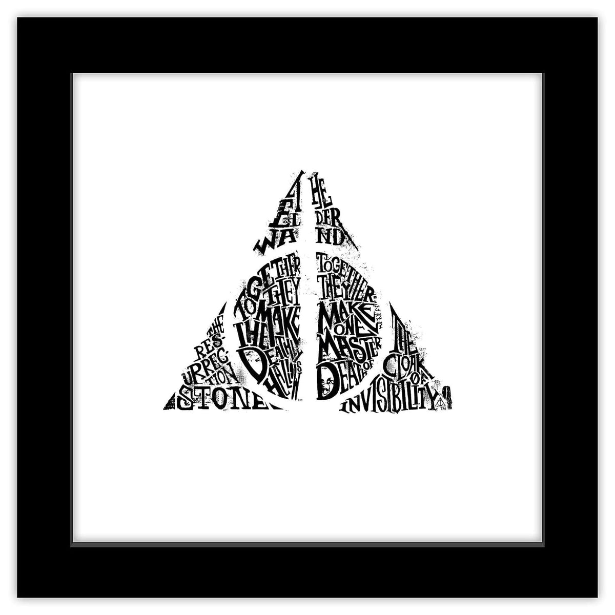 Deathly Hallows – Word Art Poster