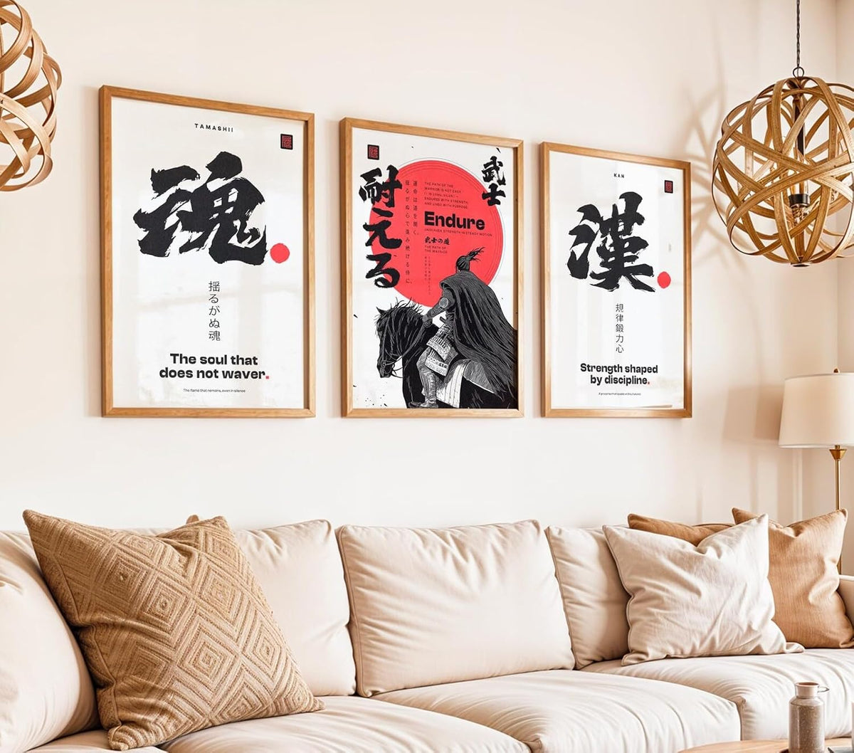 Samurai Warrior Quote Poster - Japanese Art