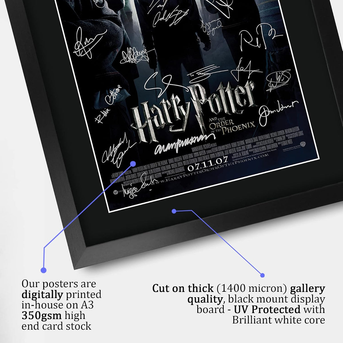 Order of the Phoenix Cast Autograph Poster