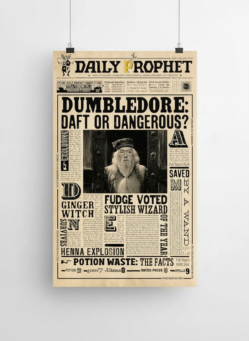 The Daily Prophet Poster | Dumbledore